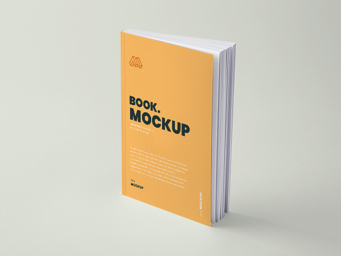 Standing Book Mockup Generator - MockupBro