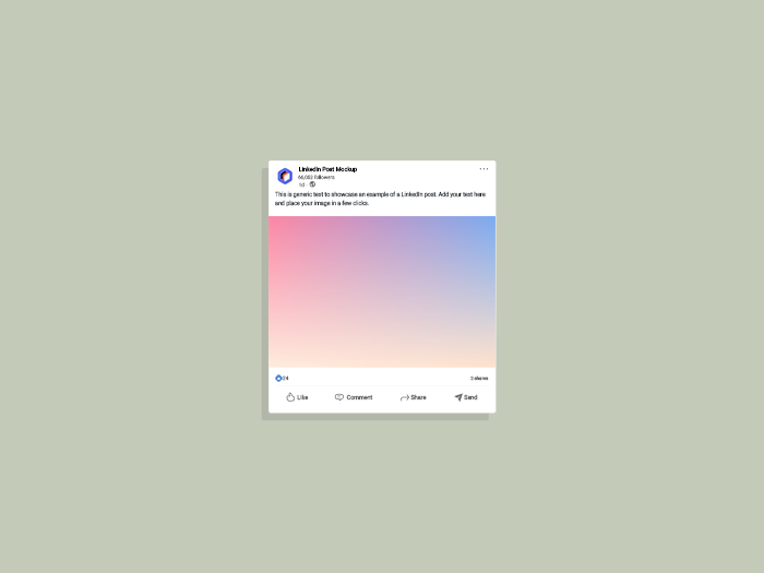Linkedin Post Mockup Generator - MockupBro